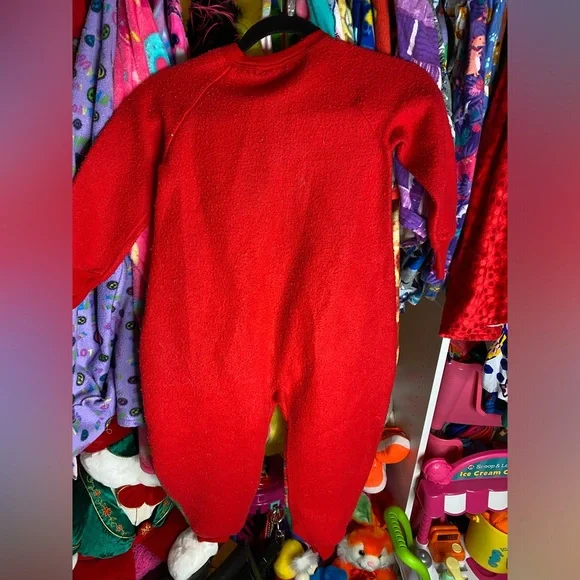 1996 vintage Christmas Barbie girls onesie pajamas